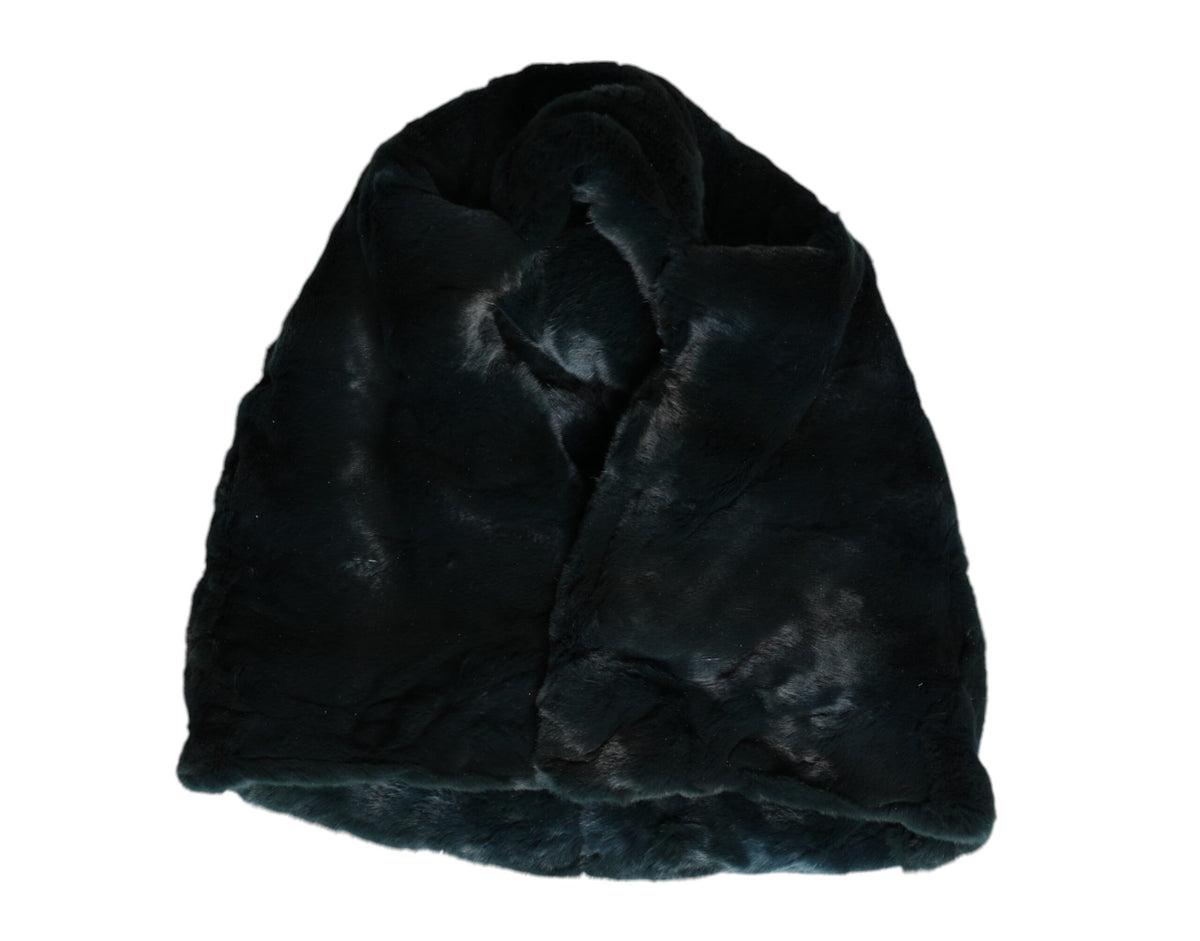 Dolce &amp; Gabbana Schwarze Wieselpelz-Mütze für Damen