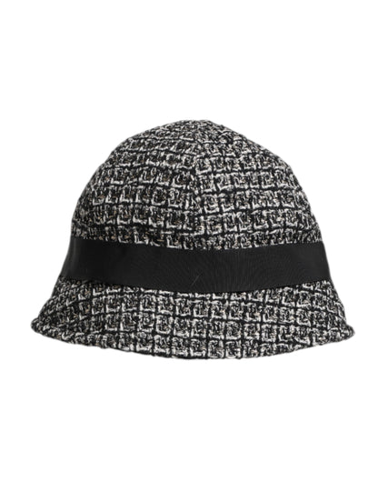 Dolce & Gabbana Black Cotton Blend Bucket Hat
