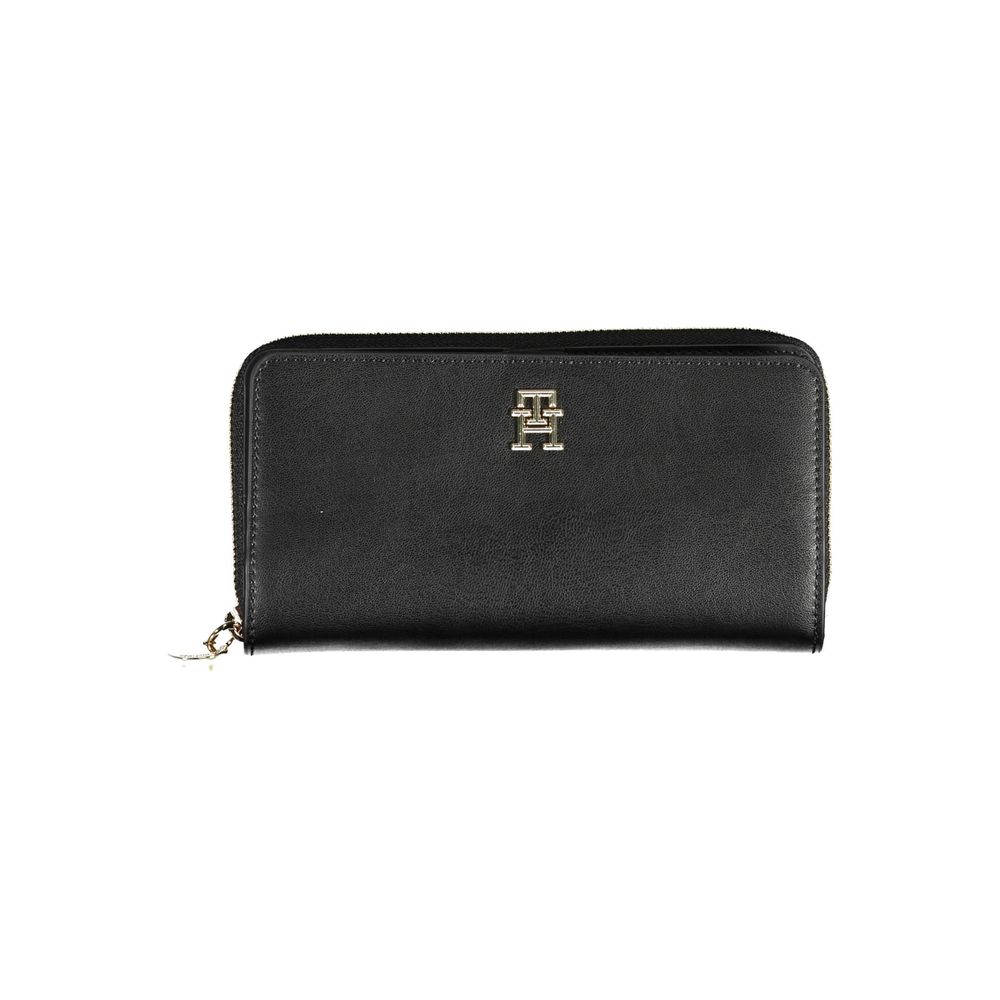 Tommy Hilfiger – Schwarze Polyethylen-Geldbörse für Damen