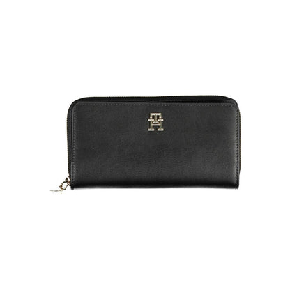 Tommy Hilfiger – Schwarze Polyethylen-Geldbörse für Damen