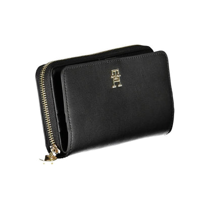 Tommy Hilfiger – Schwarze Polyethylen-Geldbörse für Damen