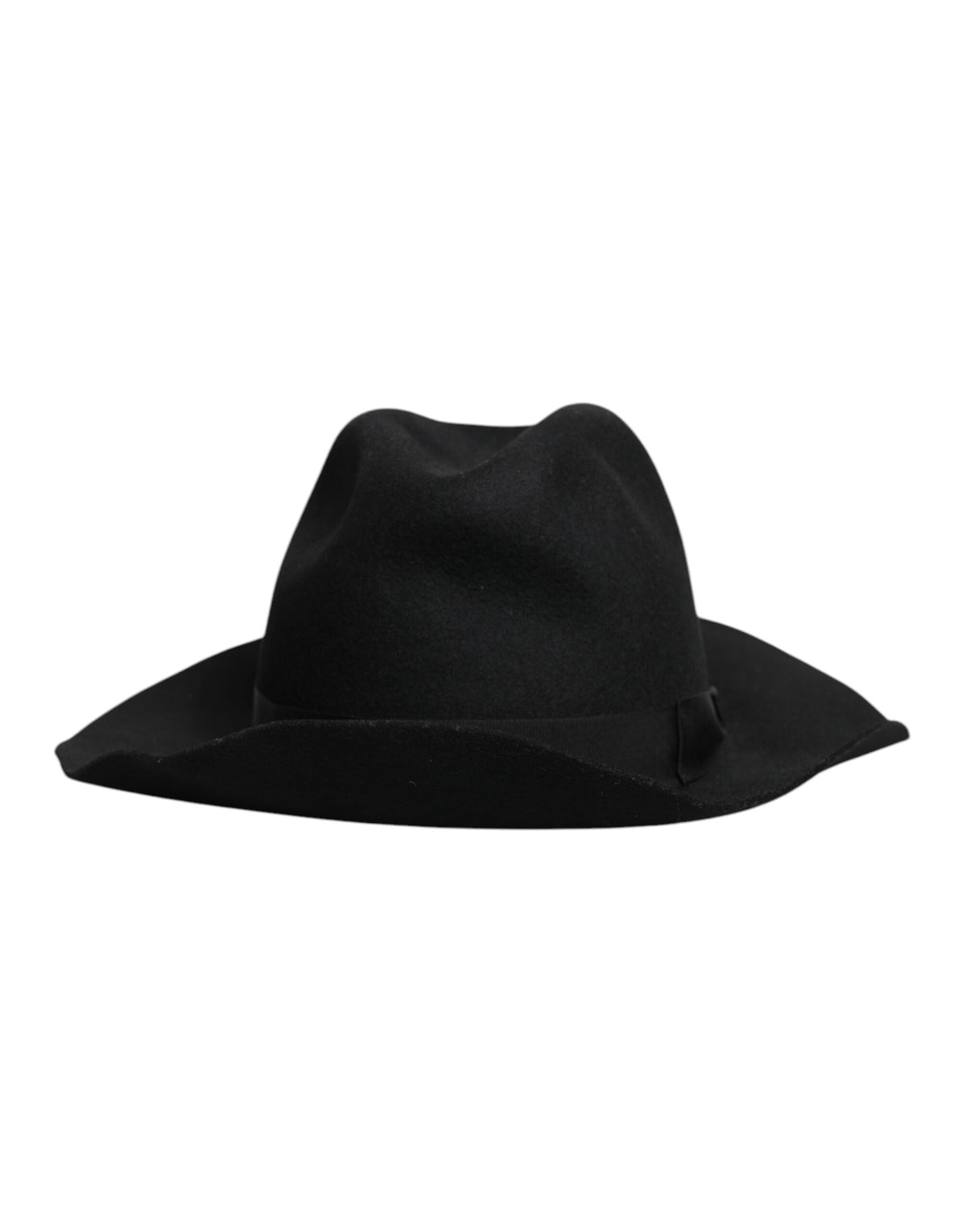 Dolce &amp; Gabbana – Schwarzer Trilby-Fedora-Hut mit breiter Krempe
