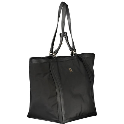 Tommy Hilfiger – Schwarze Polyester-Handtasche