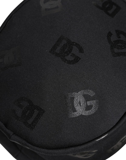 Dolce & Gabbana Black DG Monogram Polyester Jacquard Bucket Hat