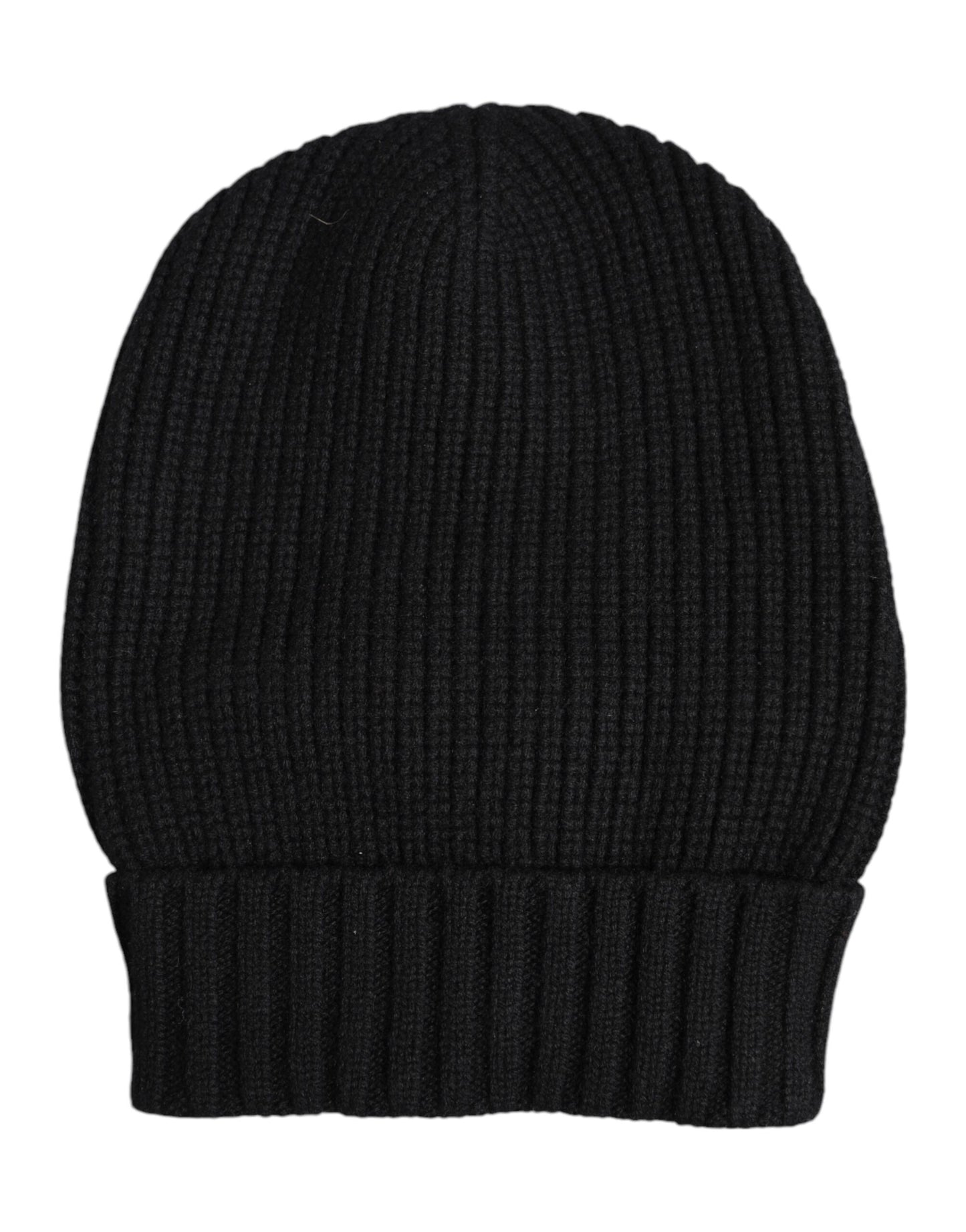 Dolce & Gabbana Black Cashmere Knitted Winter Beanie Hat