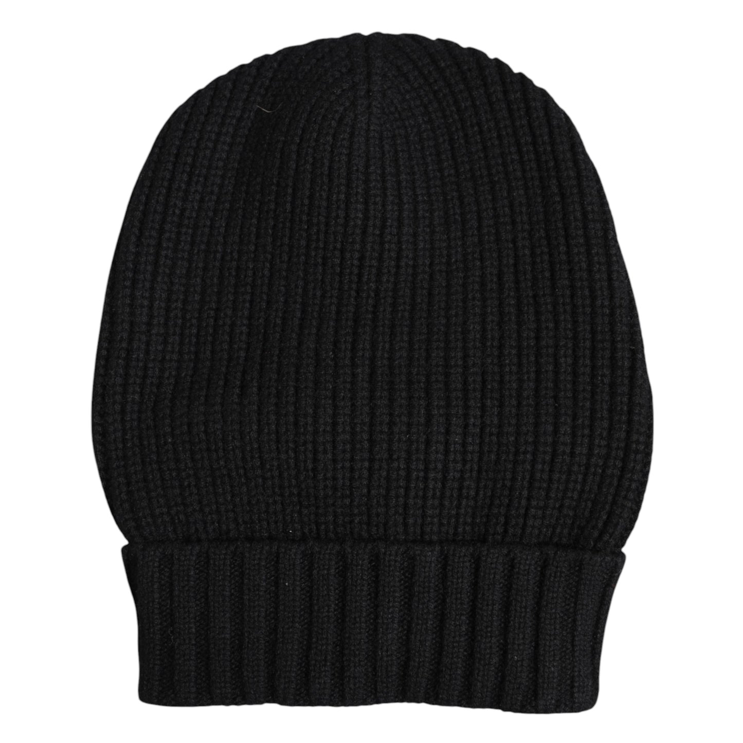 Dolce & Gabbana Black Cashmere Knitted Winter Beanie Hat