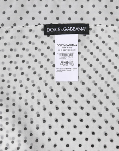 Dolce &amp; Gabbana – Wickelschal aus Polyester mit weißen Punkten