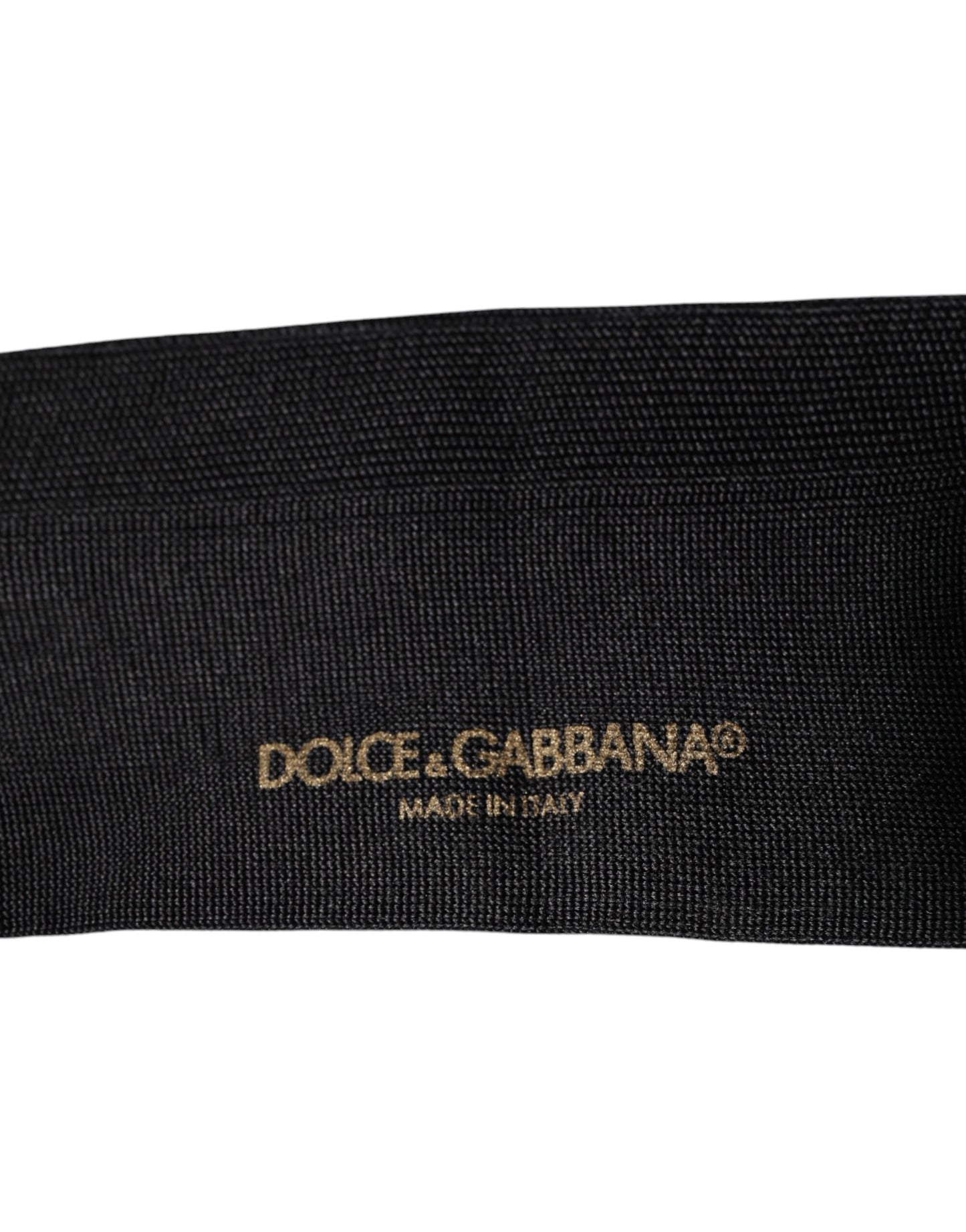 Dolce &amp; Gabbana – Wadenlange Herrensocken aus schwarzer Baumwolle mit DG-Logo