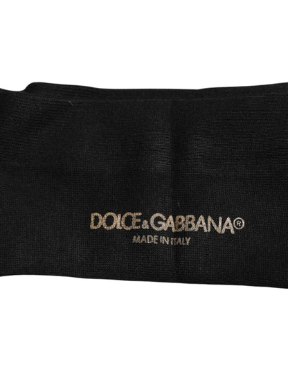 Dolce &amp; Gabbana – Wadensocken aus schwarzer Viskose mit Logo