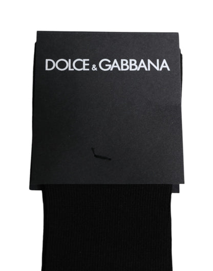 Dolce &amp; Gabbana – Wadensocken aus schwarzer Viskose mit Logo
