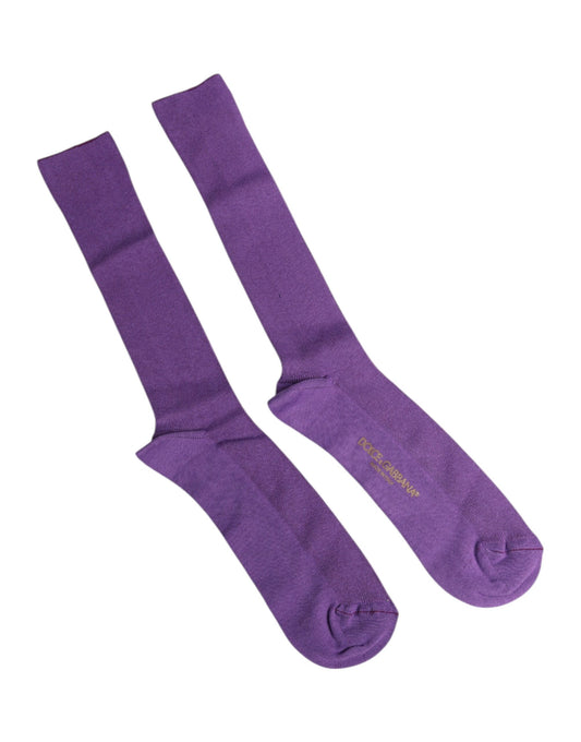 Dolce &amp; Gabbana – Wadensocken aus Baumwolle mit Logo in Lila