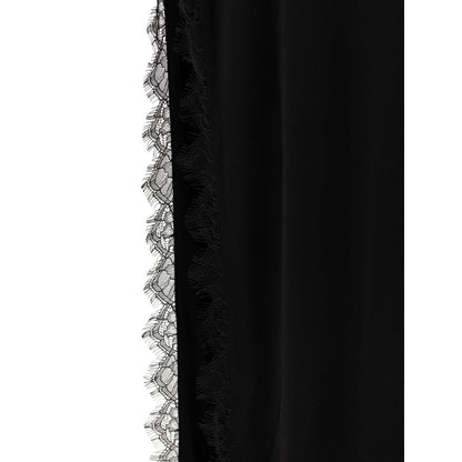 Retrofête Schwarzes Viskose-Maxikleid