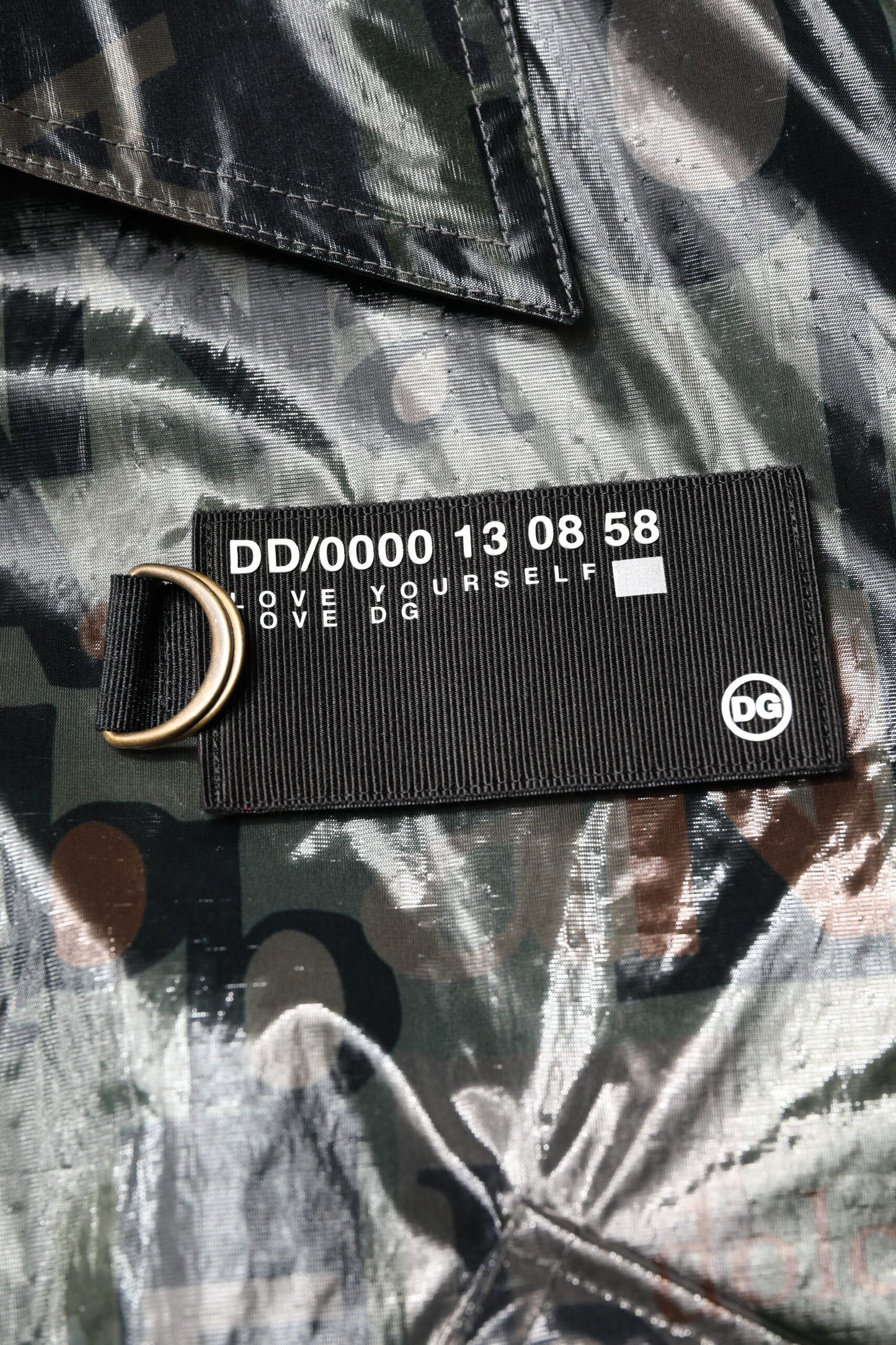 Dolce &amp; Gabbana – Grüne Bomberjacke mit durchgehendem Reißverschluss und DG-Logoprint