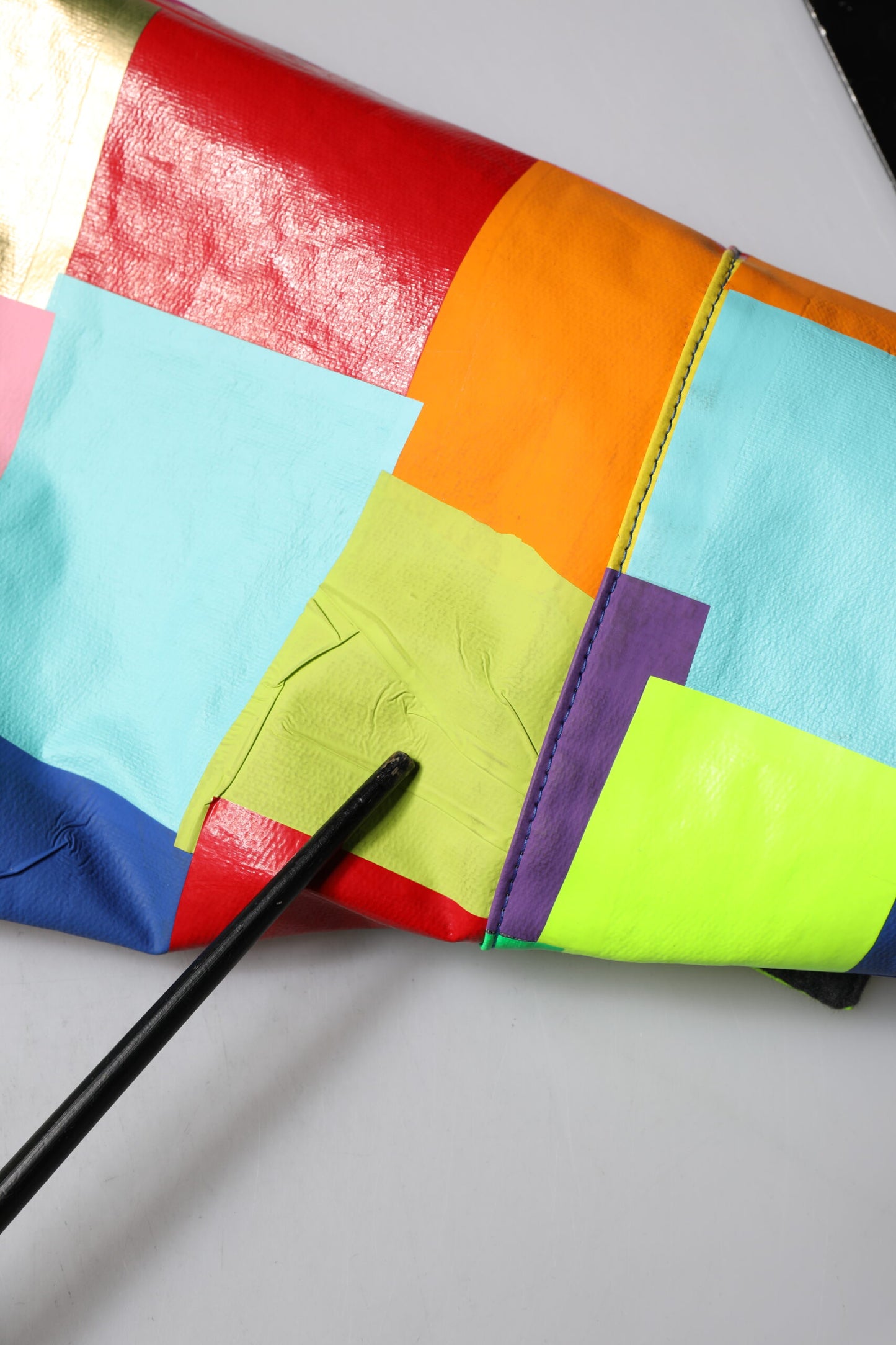 Dolce &amp; Gabbana – Mehrfarbige Bikerjacke aus Baumwolle mit durchgehendem Reißverschluss für Herren