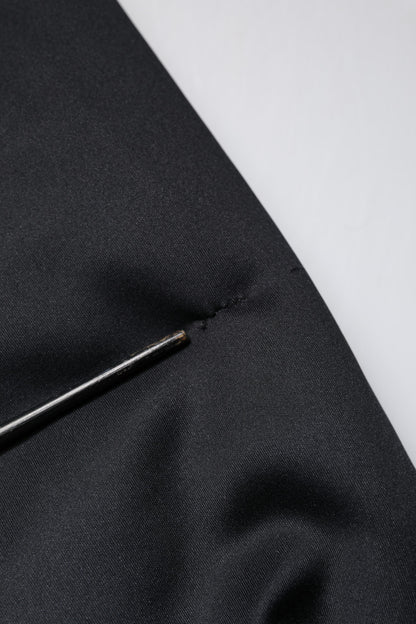 Dolce &amp; Gabbana – Schwarze DG-Jacke aus Polyester mit durchgehendem Reißverschluss und Kapuze