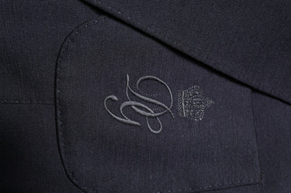 Dolce &amp; Gabbana – Einreihiger Anzugsblazer aus schwarzer Wolle