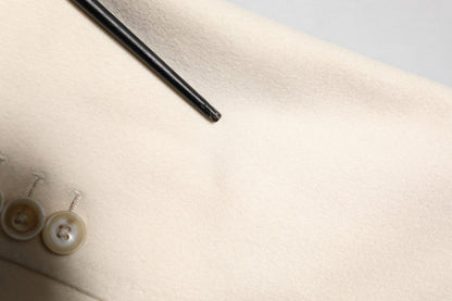 Dolce &amp; Gabbana – Zweireihiger Blazer aus Kaschmir in Beige