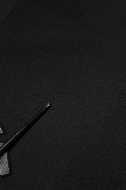 Dolce &amp; Gabbana – Schwarzer Pullover mit Rundhalsausschnitt aus Baumwolle DG