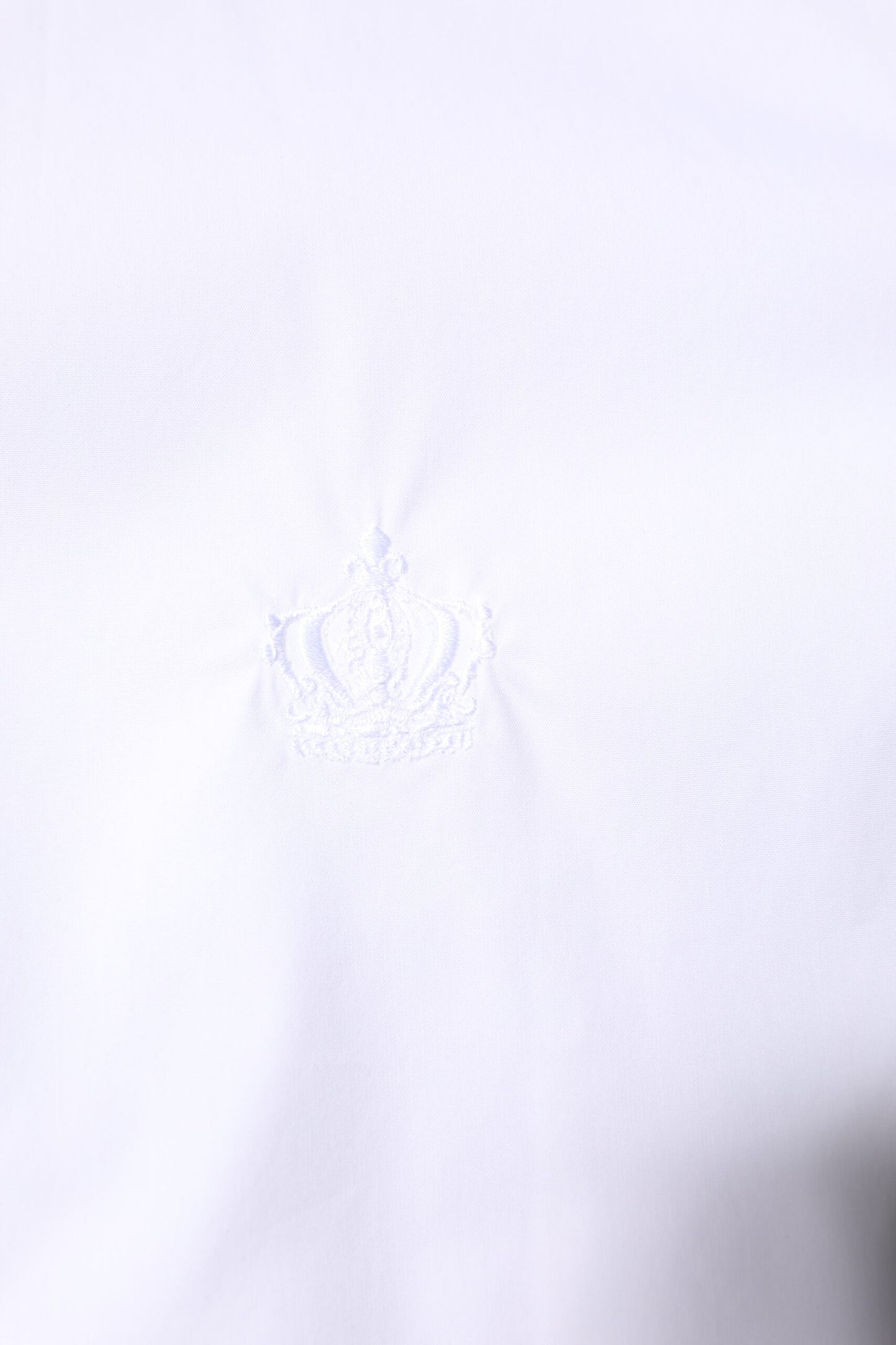 Dolce &amp; Gabbana Weißes Baumwoll-GOLD-Herrenhemd