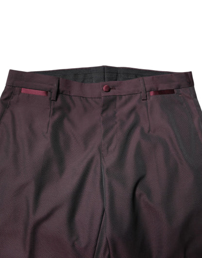 Dolce &amp; Gabbana – Kastanienbrauner, einreihiger, formeller, zweiteiliger Anzug