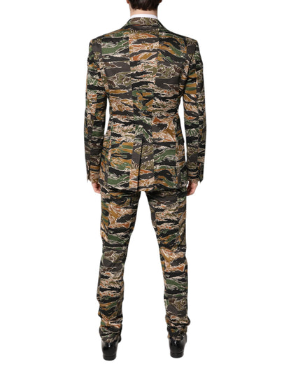 Dolce &amp; Gabbana – Mehrfarbiger, einreihiger, zweiteiliger Anzug TAORMINA