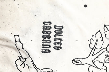 Dolce &amp; Gabbana Weißer Pullover mit Logo-Engel-Print für Damen