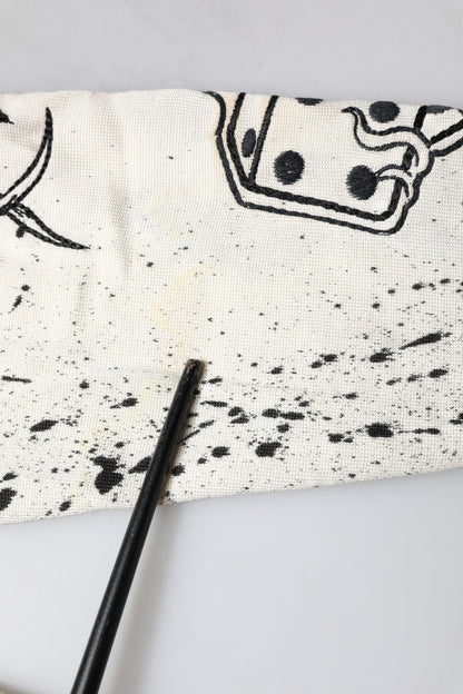 Dolce &amp; Gabbana Weißer Pullover mit Logo-Engel-Print für Damen