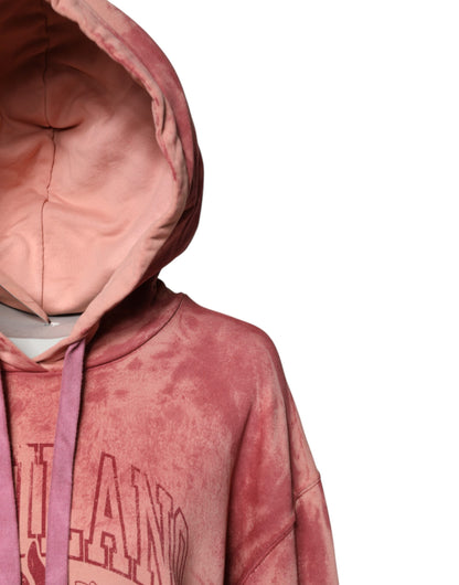Dolce &amp; Gabbana Pink Wash DG MILANO Kapuzenpullover
