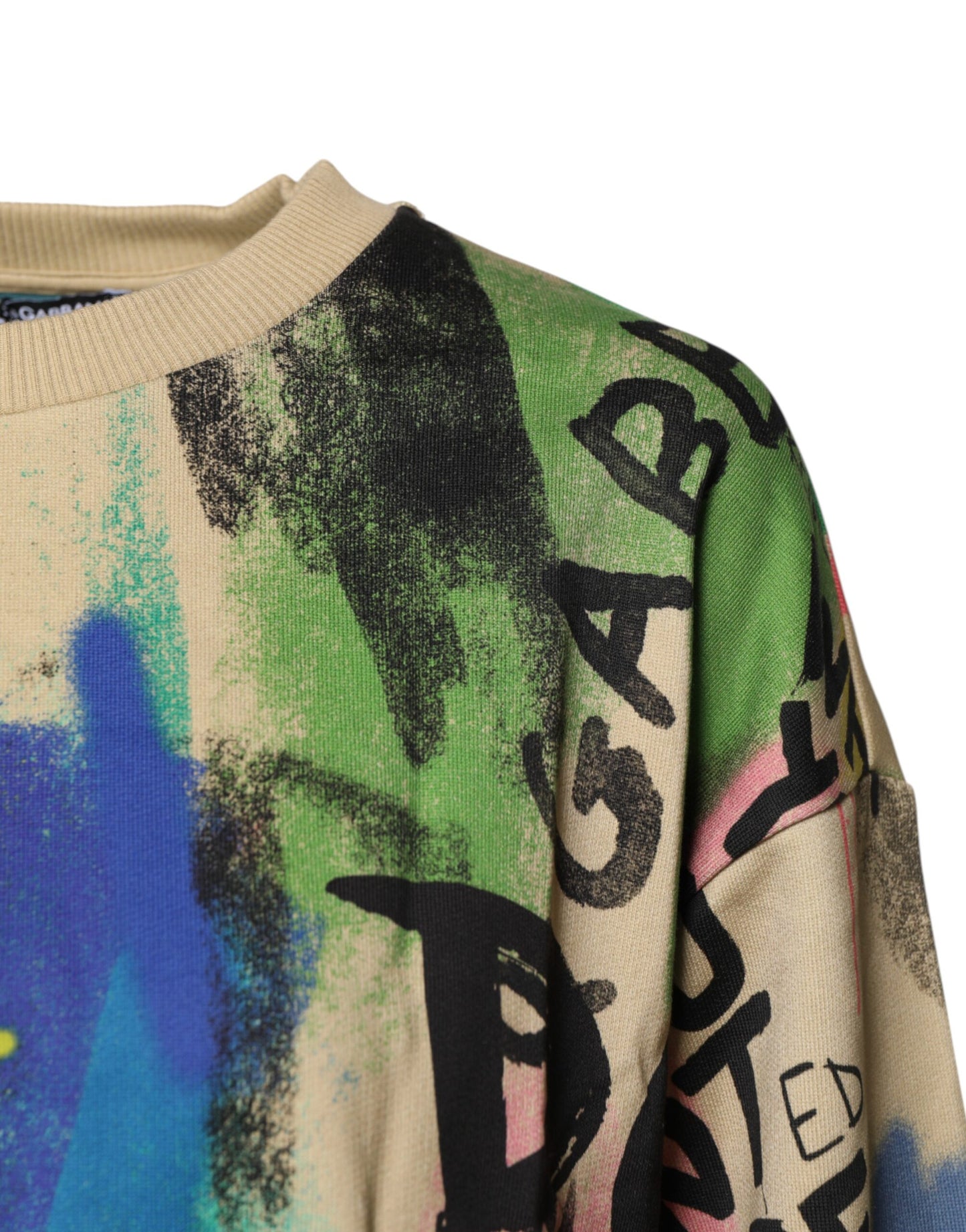 Dolce &amp; Gabbana Pullover aus Baumwolle mit mehrfarbigem Print