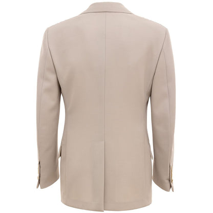 Beigefarbener Wollblazer von Tom Ford