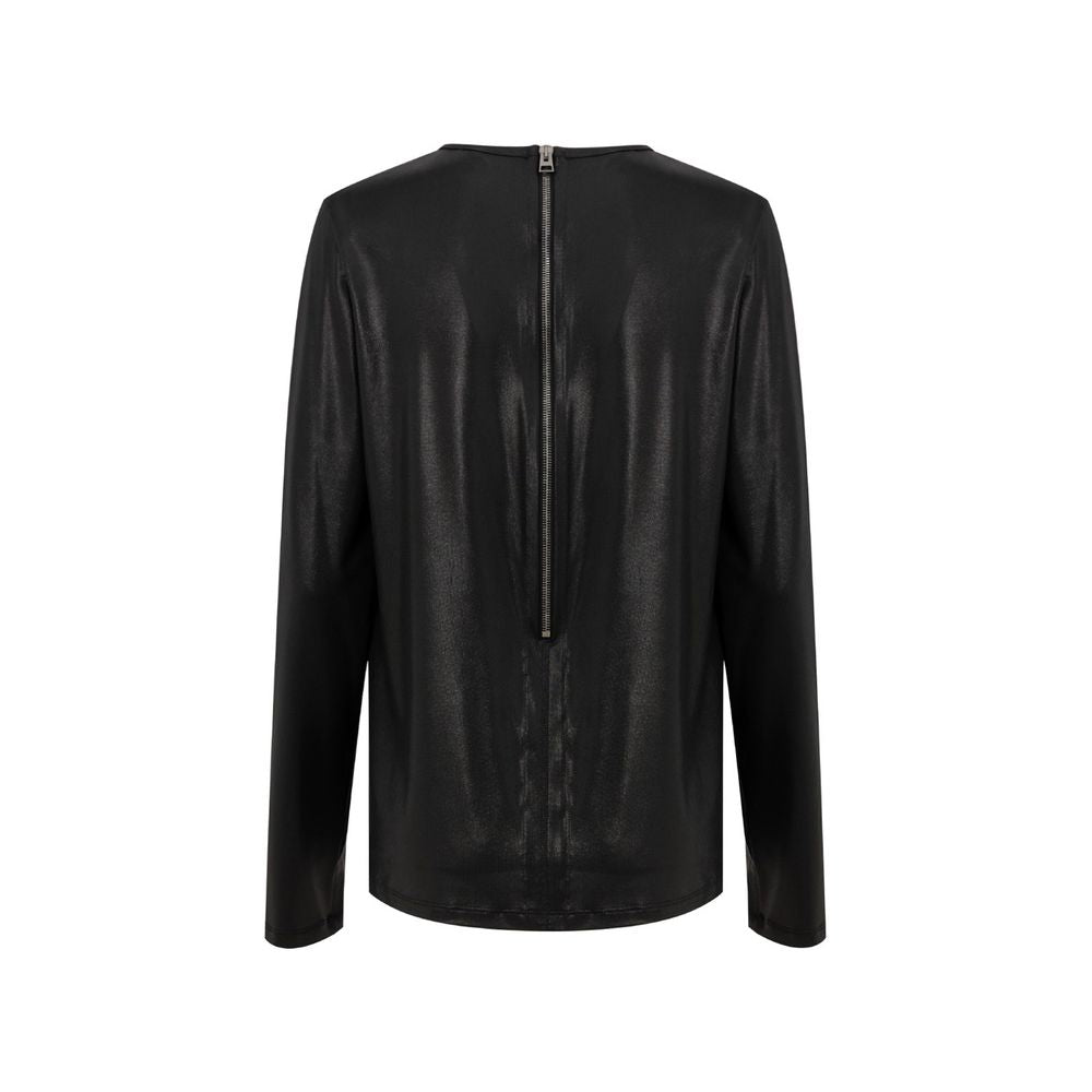 Tom Ford – Schwarzes Viskose-Langarmshirt