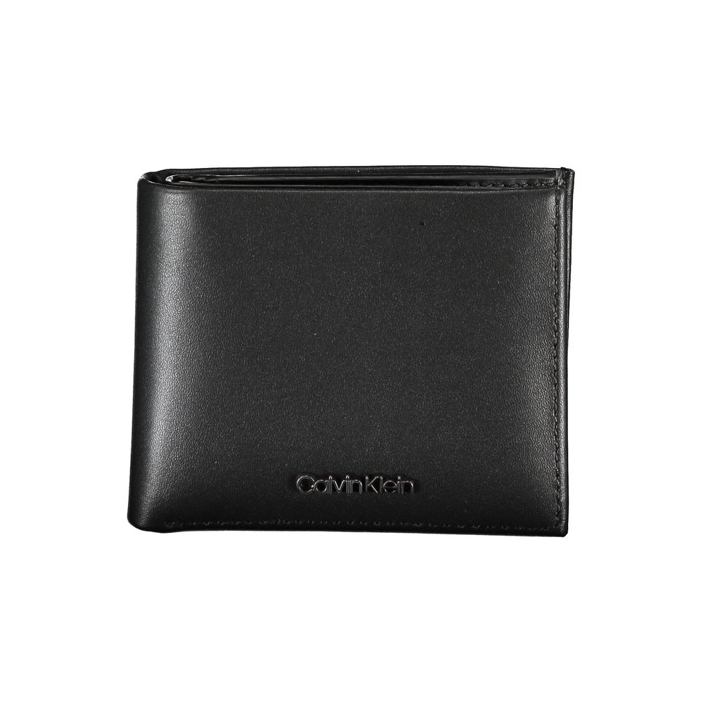 Calvin Klein – Elegante, zweifach faltbare Brieftasche aus Leder mit RFID-Block