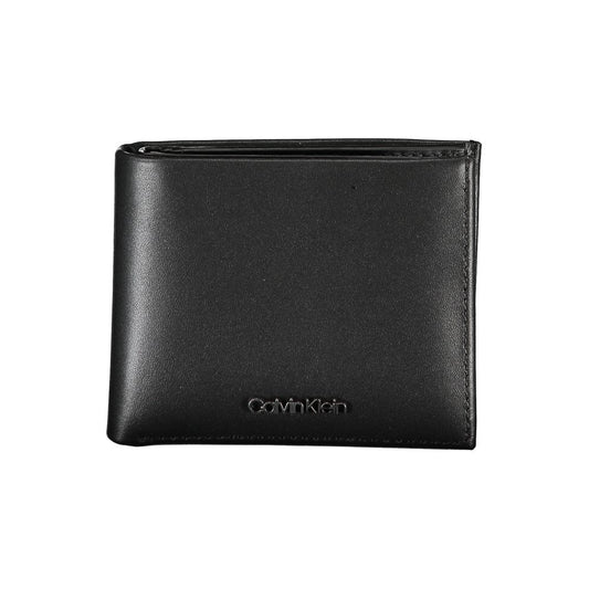Calvin Klein – Elegante, zweifach faltbare Brieftasche aus Leder mit RFID-Block