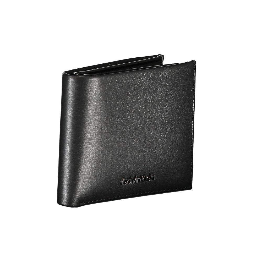 Calvin Klein – Elegante, zweifach faltbare Brieftasche aus Leder mit RFID-Block