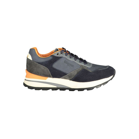 Blauer blauer Polyethylen-Herren-Sneaker