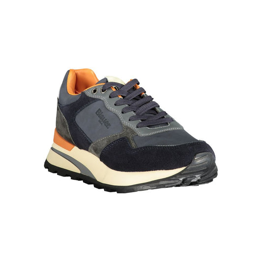 Blauer blauer Polyethylen-Herren-Sneaker