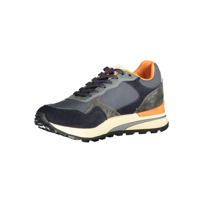 Blauer blauer Polyethylen-Herren-Sneaker