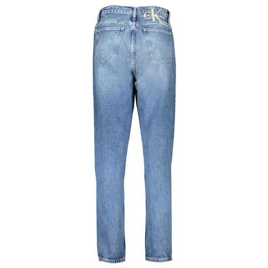 Calvin Klein Damen Jeans aus Baumwolle in Blau