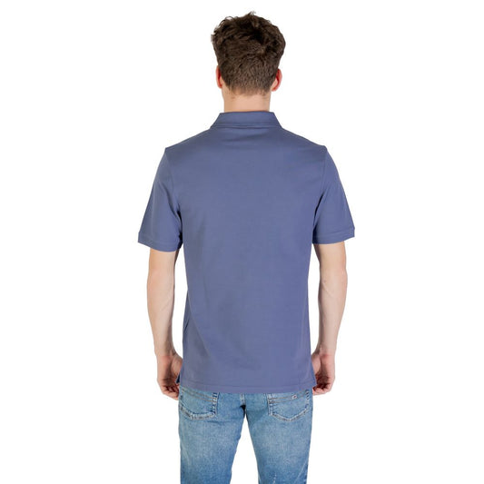 Blaues Poloshirt aus Baumwolle von Lyle &amp; Scott