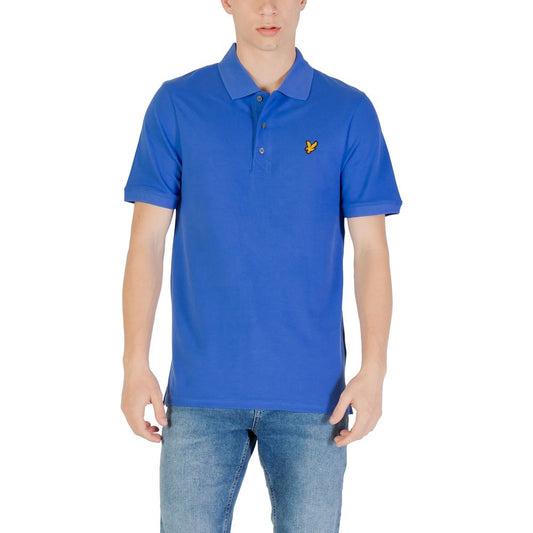 Blaues Poloshirt aus Baumwolle von Lyle &amp; Scott