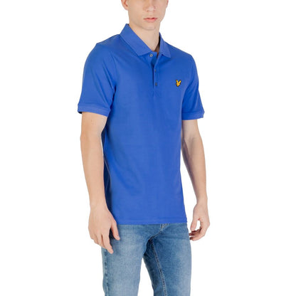 Blaues Poloshirt aus Baumwolle von Lyle &amp; Scott
