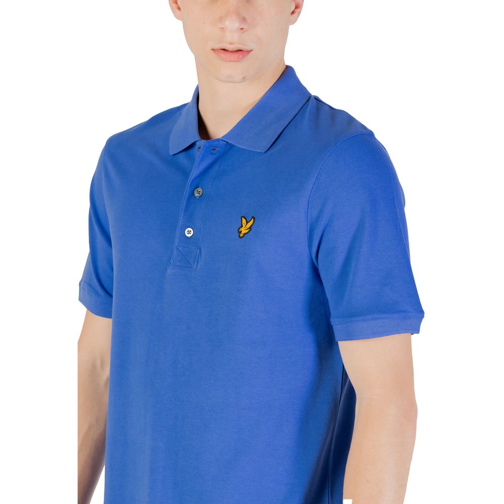 Blaues Poloshirt aus Baumwolle von Lyle &amp; Scott