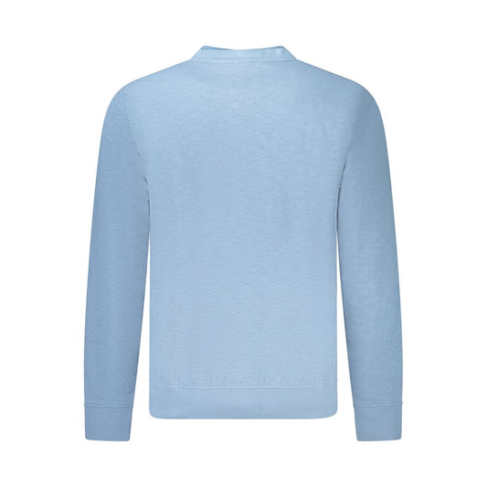 Hugo Boss Blue Cotton Men Sweater