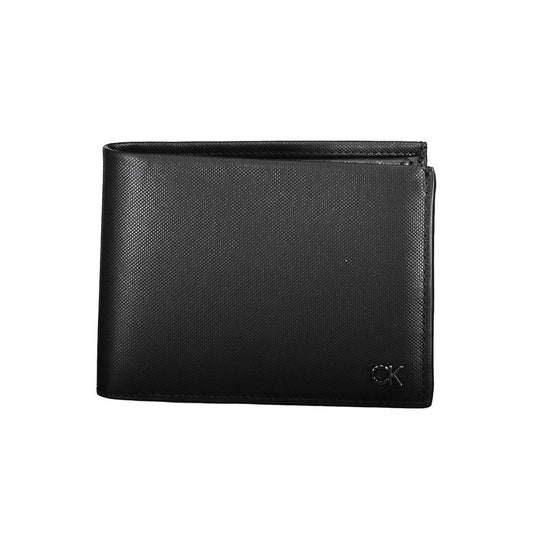 Calvin Klein Herren-Geldbörse aus schwarzem Leder