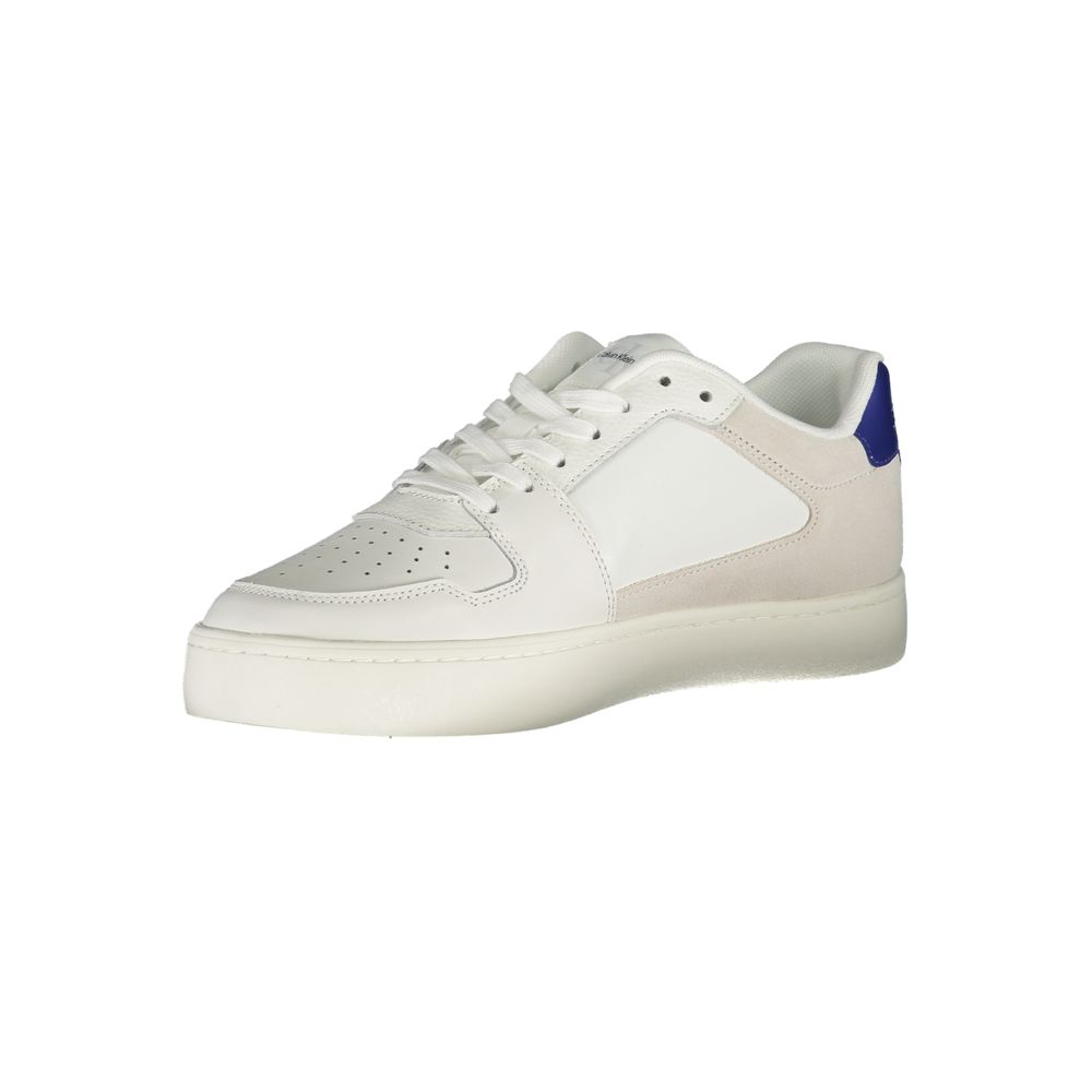 Calvin Klein Herren-Sneaker aus weißem Leder