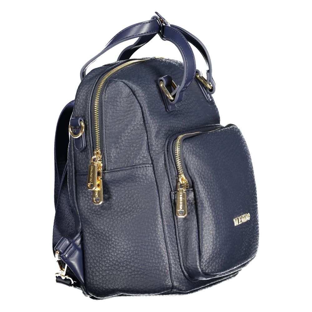 Mario Valentino Blauer Polyethylen-Rucksack für Damen
