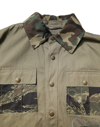 Dolce &amp; Gabbana Braunes Baumwoll-Stretch-Hemdhosen-Freizeitset