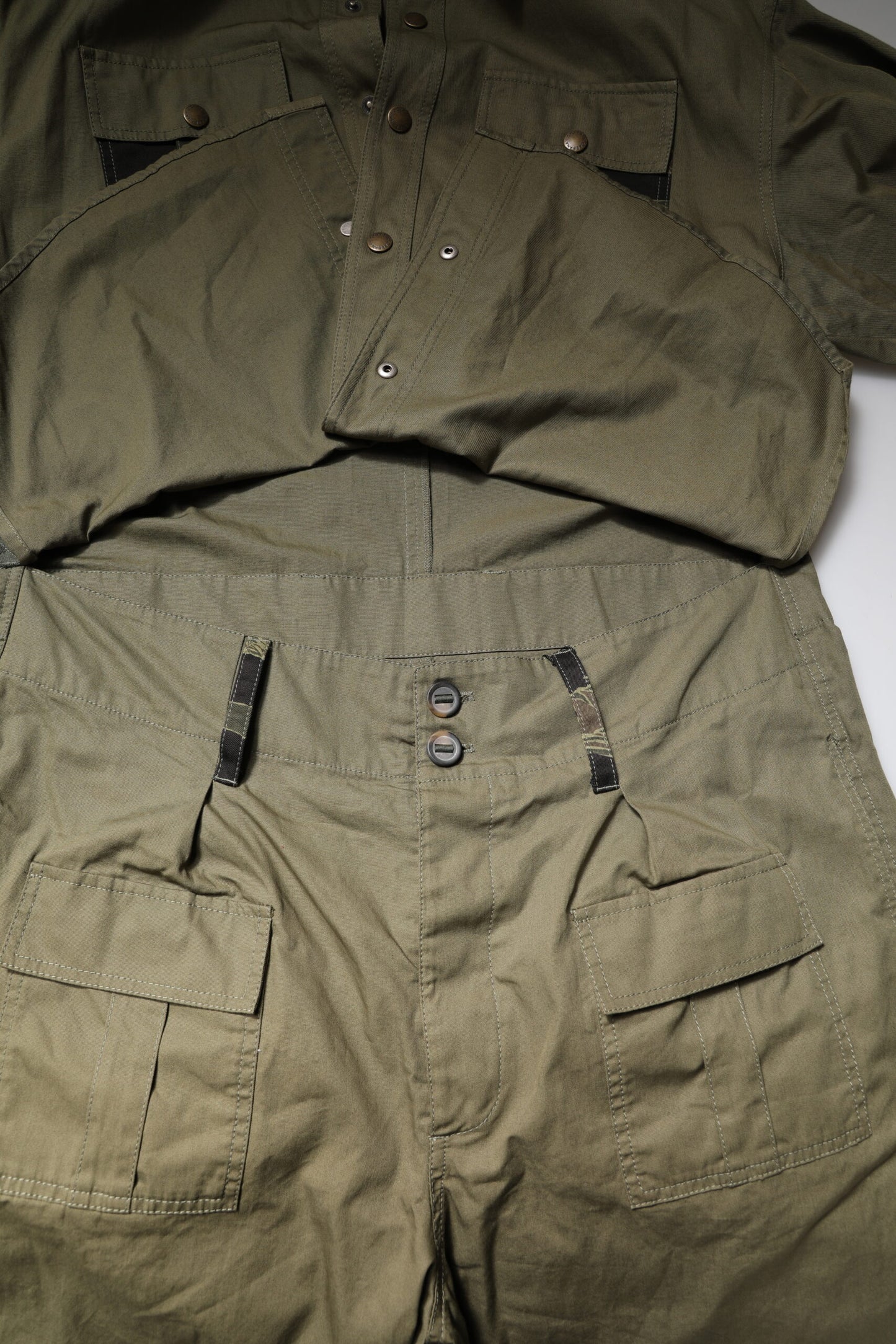 Dolce &amp; Gabbana Braunes Baumwoll-Stretch-Hemdhosen-Freizeitset