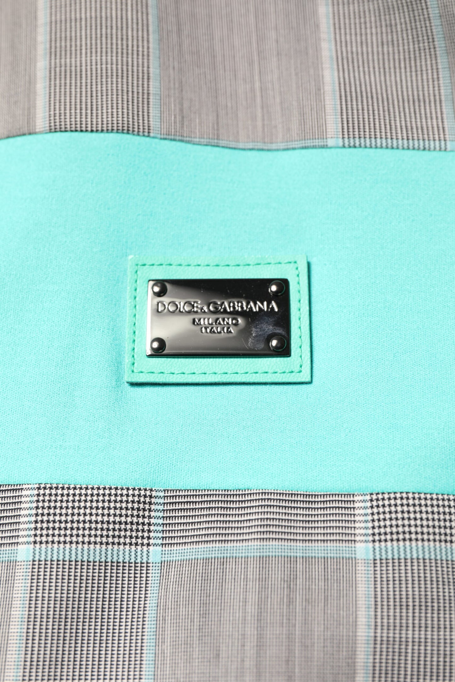 Dolce &amp; Gabbana – Mehrfarbige, karierte Windjacke mit durchgehendem Reißverschluss