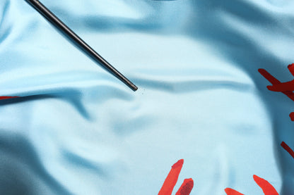 Dolce &amp; Gabbana – Wickelmantel mit blauem und rotem Korallendruck